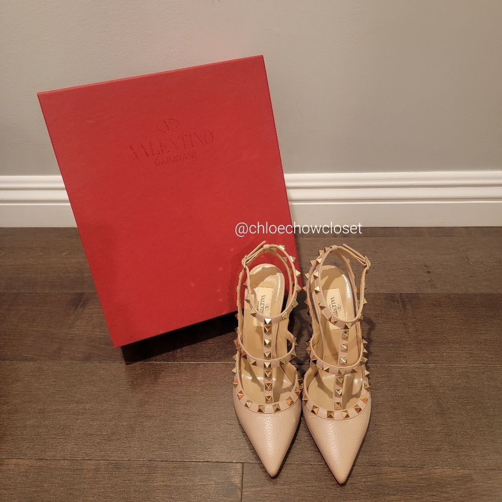VALENTINO GARAVANI ROCKSTUD CAGED PUMP 100MM